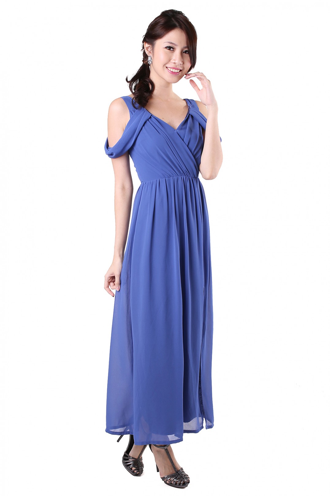 Heather Maxi Dress in Blue