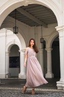 Tartiana Drape Maxi in Grey (MY)