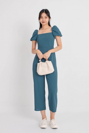 Pierra Puff Jumpsuit in Teal (MY)