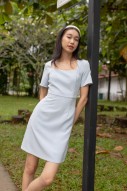 Dianca Square Neck Dress in Blue (MY)