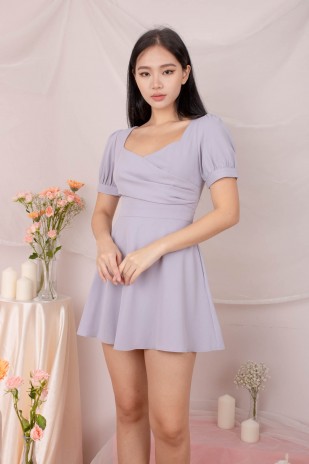 Rhei Wrap Romper in Periwinkle (MY)