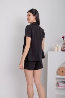 Kester Short-Sleeved Blazer in Black (MY)