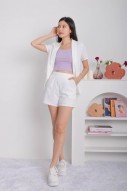 Kester Short-Sleeved Blazer in White (MY)