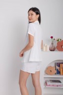 Kester Short-Sleeved Blazer in White (MY)