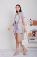 Kester Short-Sleeved Blazer in Lilac (MY)