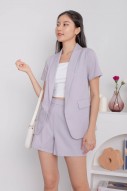 Kester Short-Sleeved Blazer in Lilac (MY)