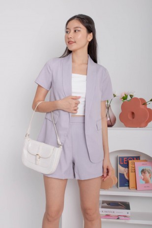 Kester Short-Sleeved Blazer in Lilac (MY)