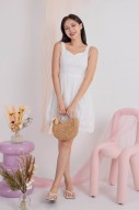 Jaque Broderie Dress in White (MY)