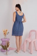 Jaque Broderie Dress in Blue (MY)