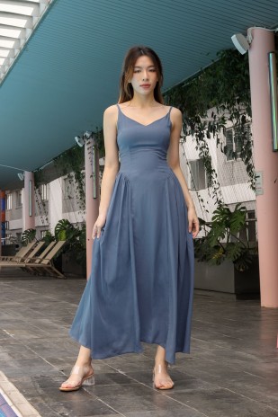 Poisy Maxi Dress in Ocean (MY)