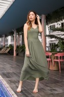 Poisy Maxi Dress in Artichoke (MY)