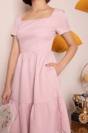 Brigetta Tiered Dress in Pink (MY)