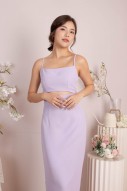 RESTOCK: Alliyah Front Cut-Out Dress in Lilac