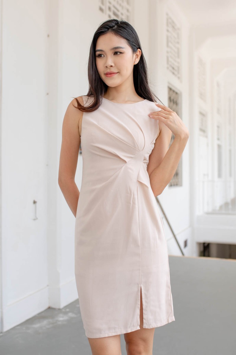RESTOCK8: Sabina Knot Dress in Cream