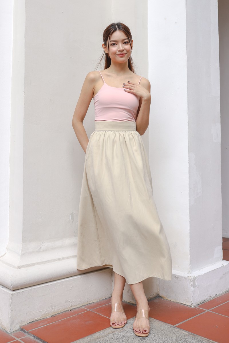 RESTOCK: Elicia Maxi Skirt in Cream