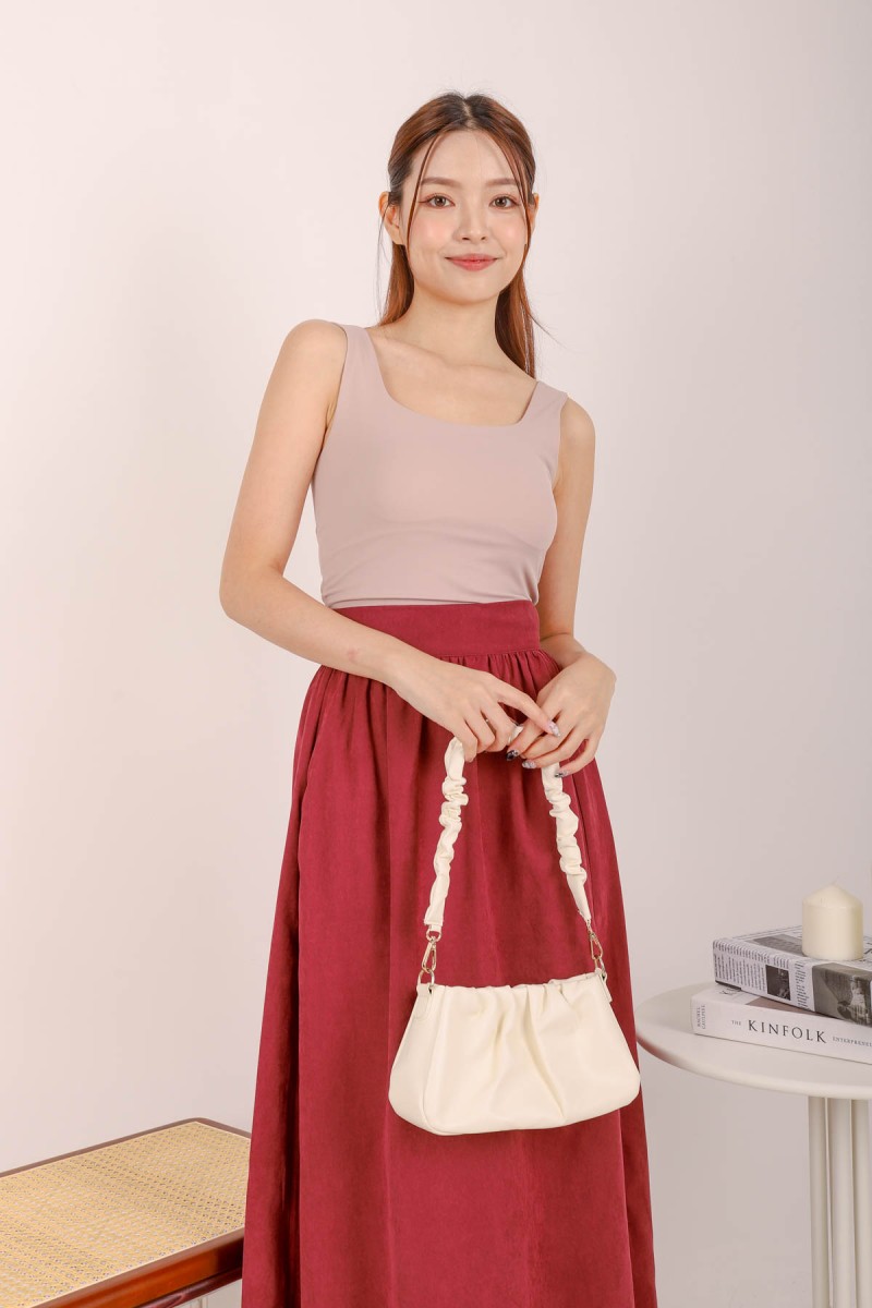 Elicia Maxi Skirt in Wine