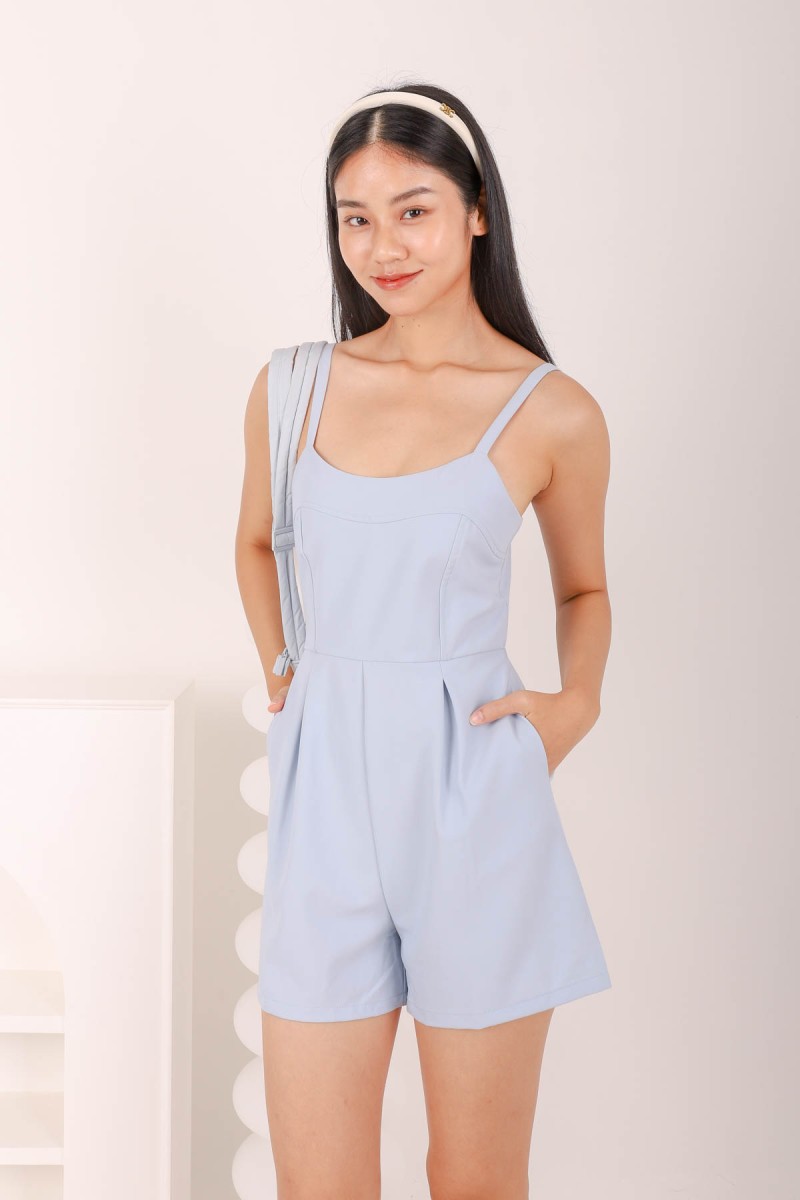 Jordan Basic Romper in Blue