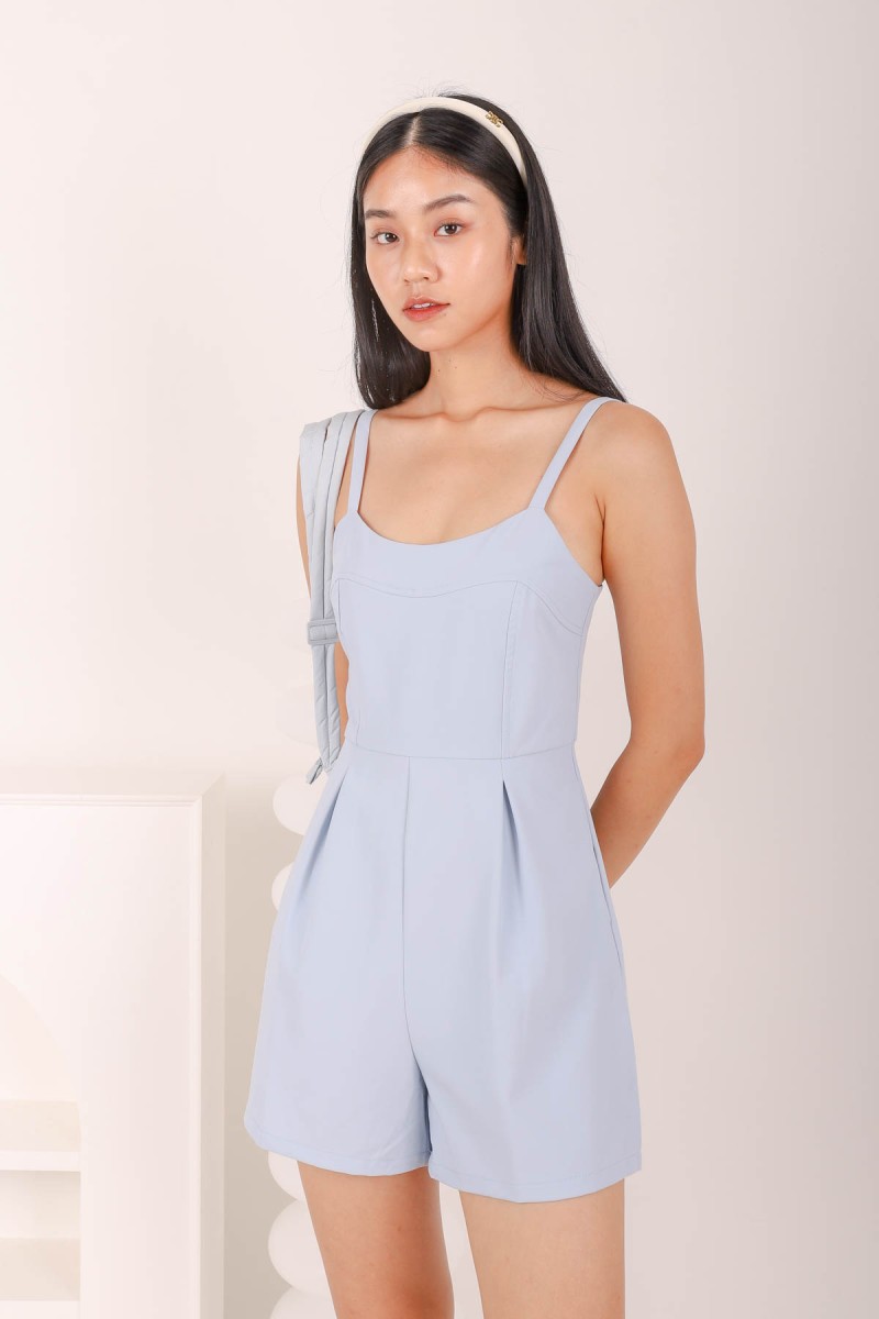 Jordan Basic Romper in Blue