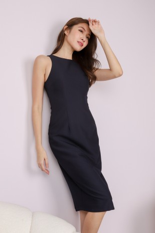 RESTOCK6: Brixton Racer Work Midi Dress in Oxford