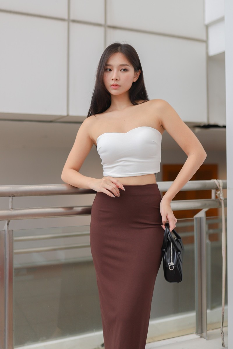 Fantine Maxi Skirt in Mocha