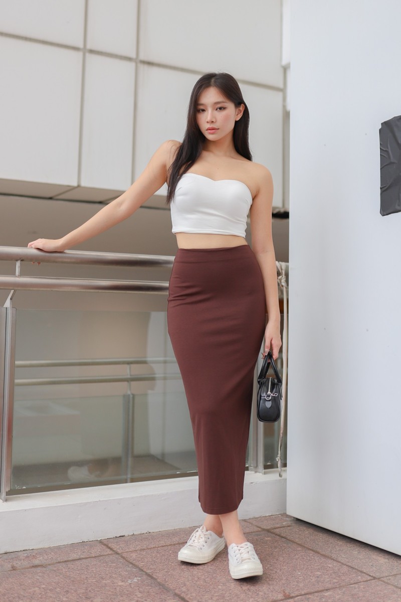 Fantine Maxi Skirt in Mocha