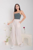 RESTOCK7: Niko Padded Basic Top in Slate Blue