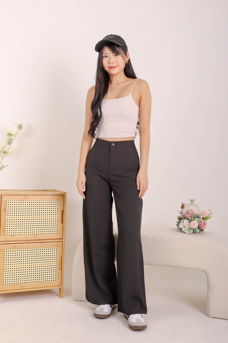 RESTOCK7: Niko Padded Basic Top in Periwinkle