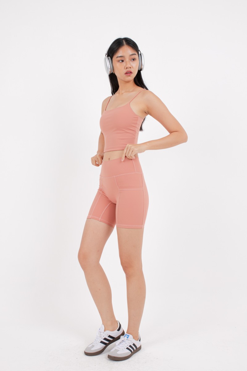 RESTOCK: Core Active Biker Shorts in Rust