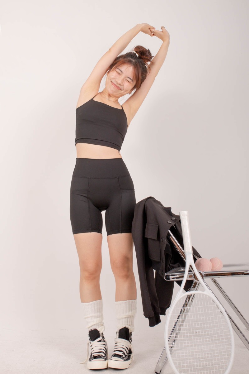 RESTOCK: Core Active Biker Shorts in Black