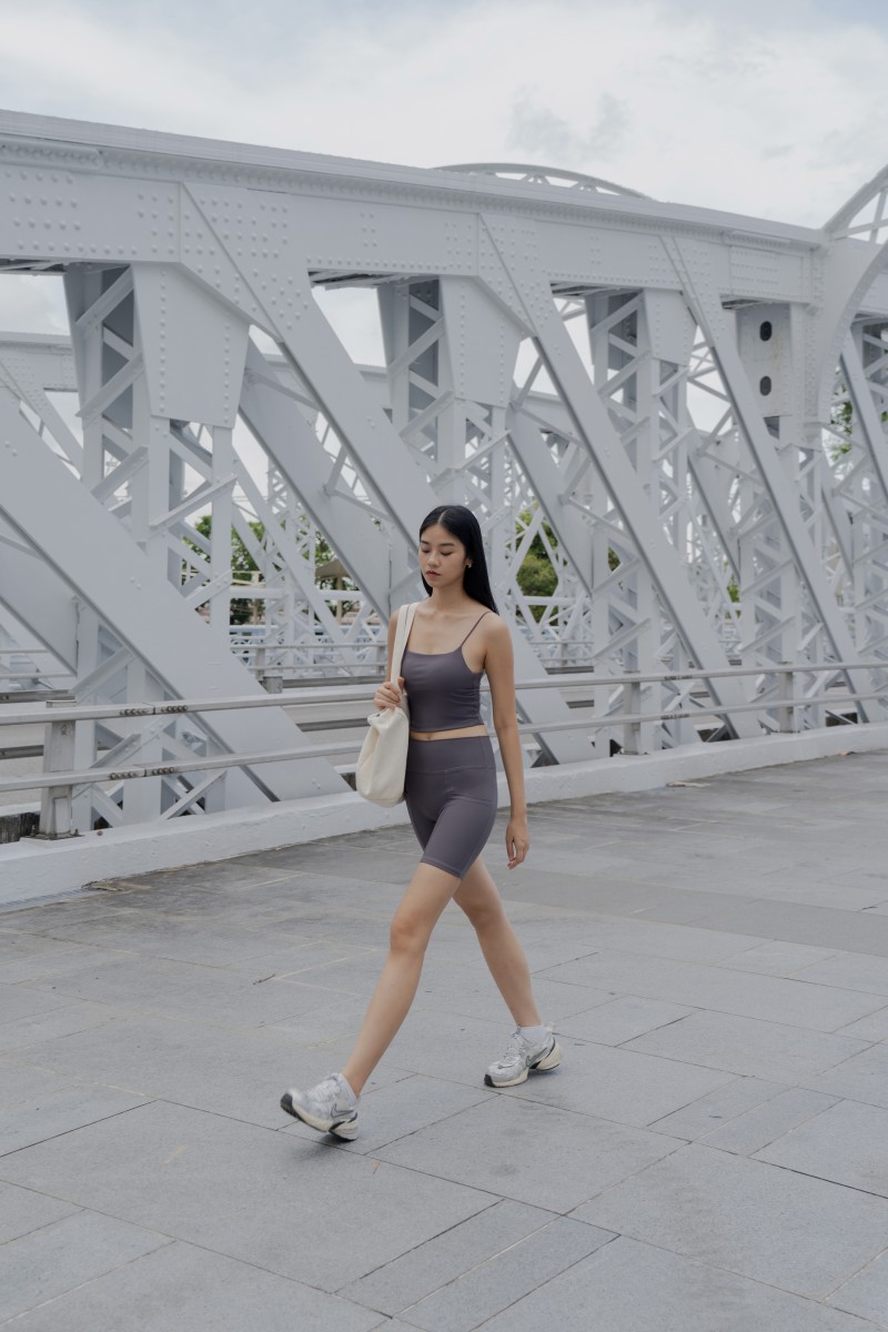 RESTOCK: Core Active Biker Shorts in Gunmetal