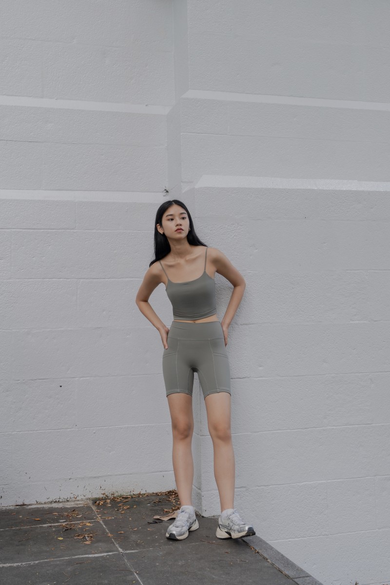 RESTOCK: Core Active Biker Shorts in Olive