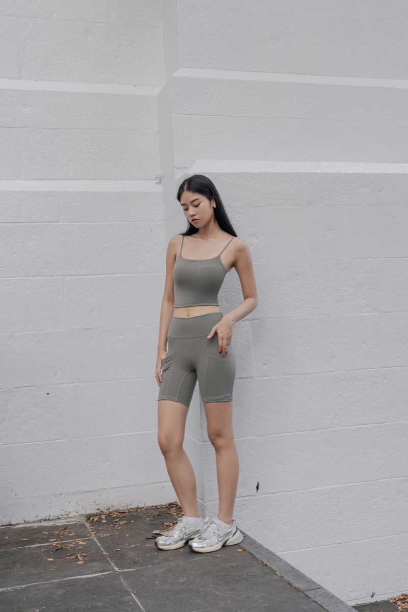 RESTOCK: Core Active Biker Shorts in Olive