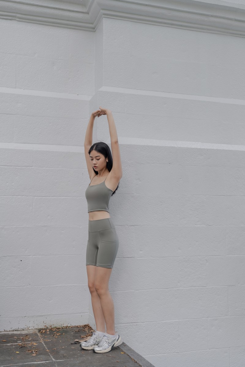 RESTOCK: Core Active Biker Shorts in Olive