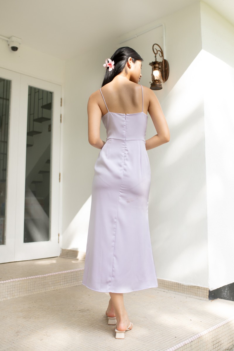 Shayla Keyhole Maxi Dress in Lilac