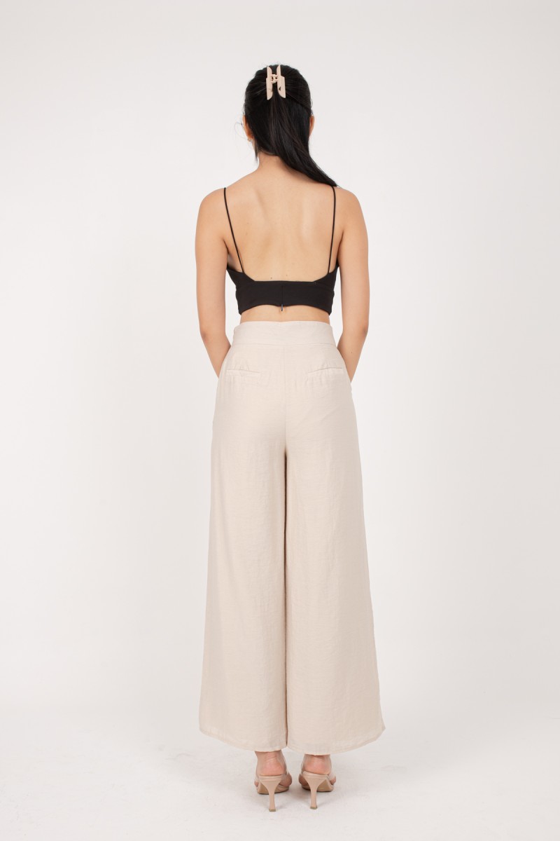 Nicki Linen Pants in Cream