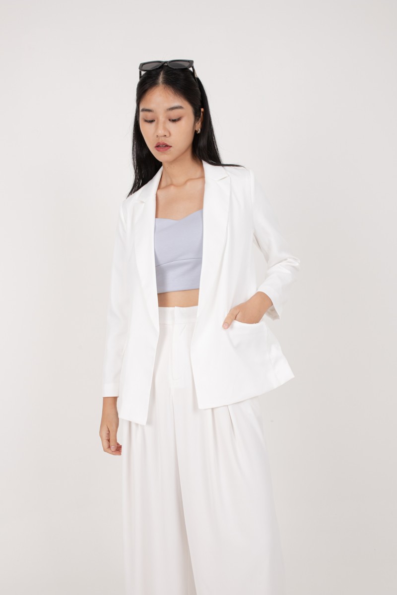 RESTOCK: Whitley Essential Blazer in White