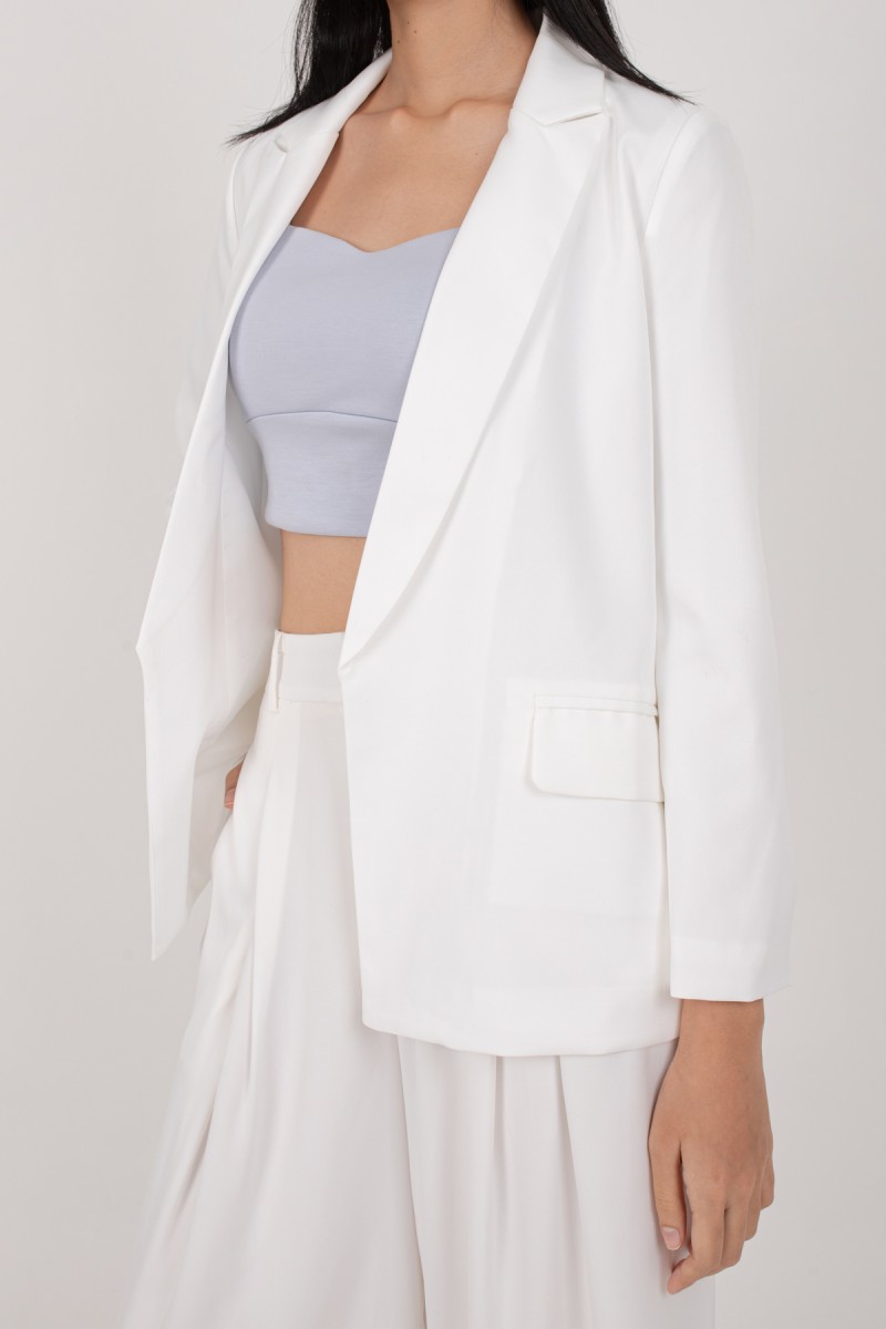 RESTOCK: Whitley Essential Blazer in White