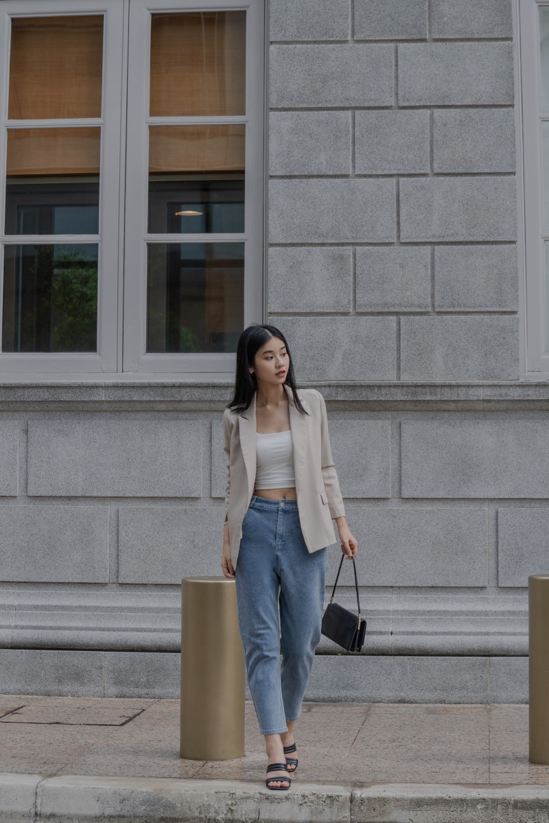 RESTOCK: Whitley Essential Blazer in Sand
