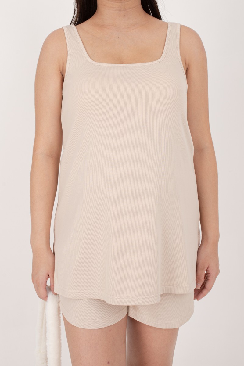 RESTOCK: Jodi Padded Lounge Co-Ord Set in Oat