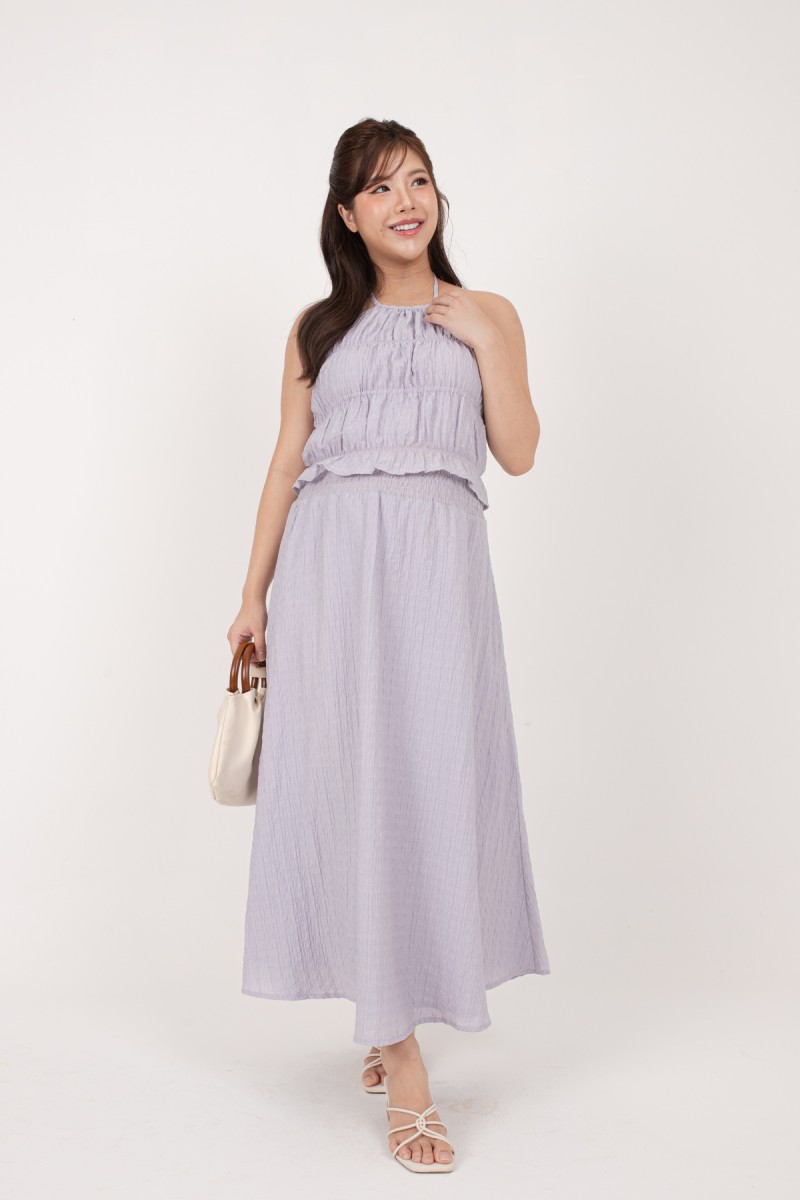 Erica Textured Co-ord Set in Lilac