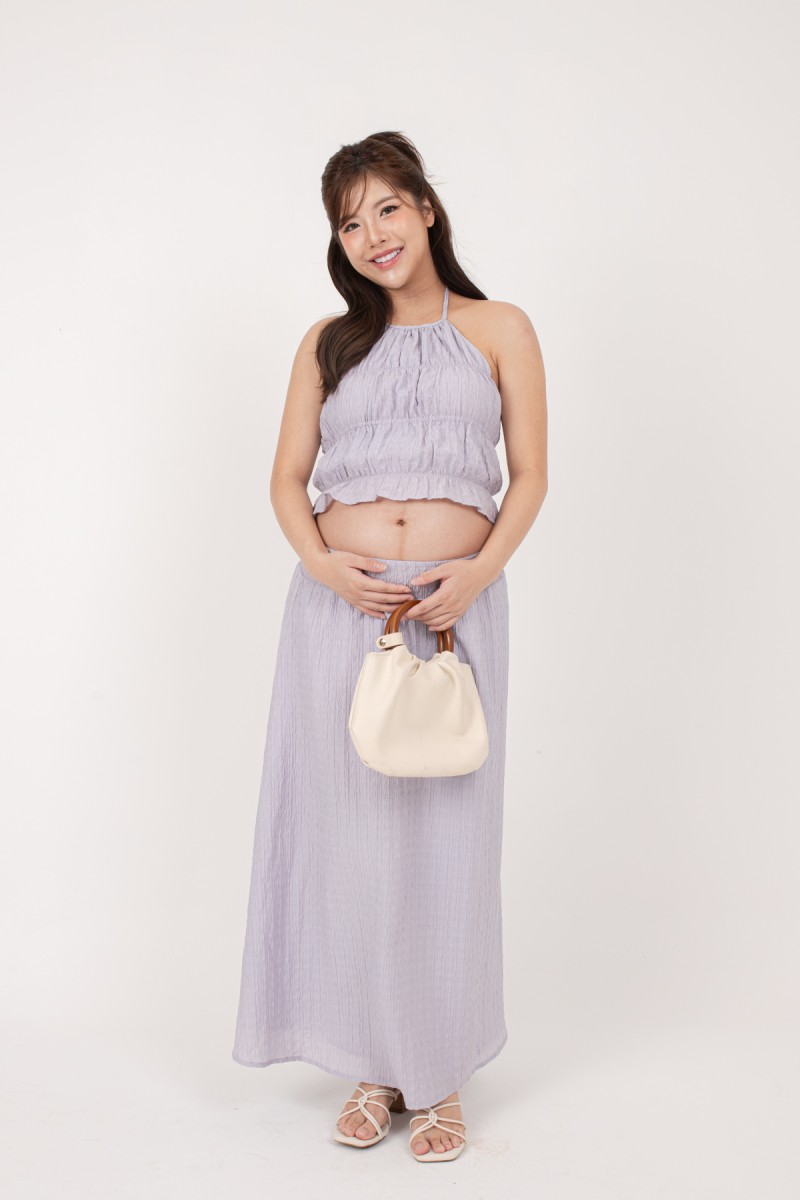 Erica Textured Co-ord Set in Lilac