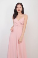 BACKORDERS14: Yasmin Wrap Maxi Dress in Pink