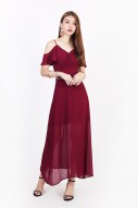 RESTOCK8: Antares Maxi Dress in Wine Red