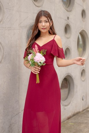 RESTOCK8: Antares Maxi Dress in Wine Red