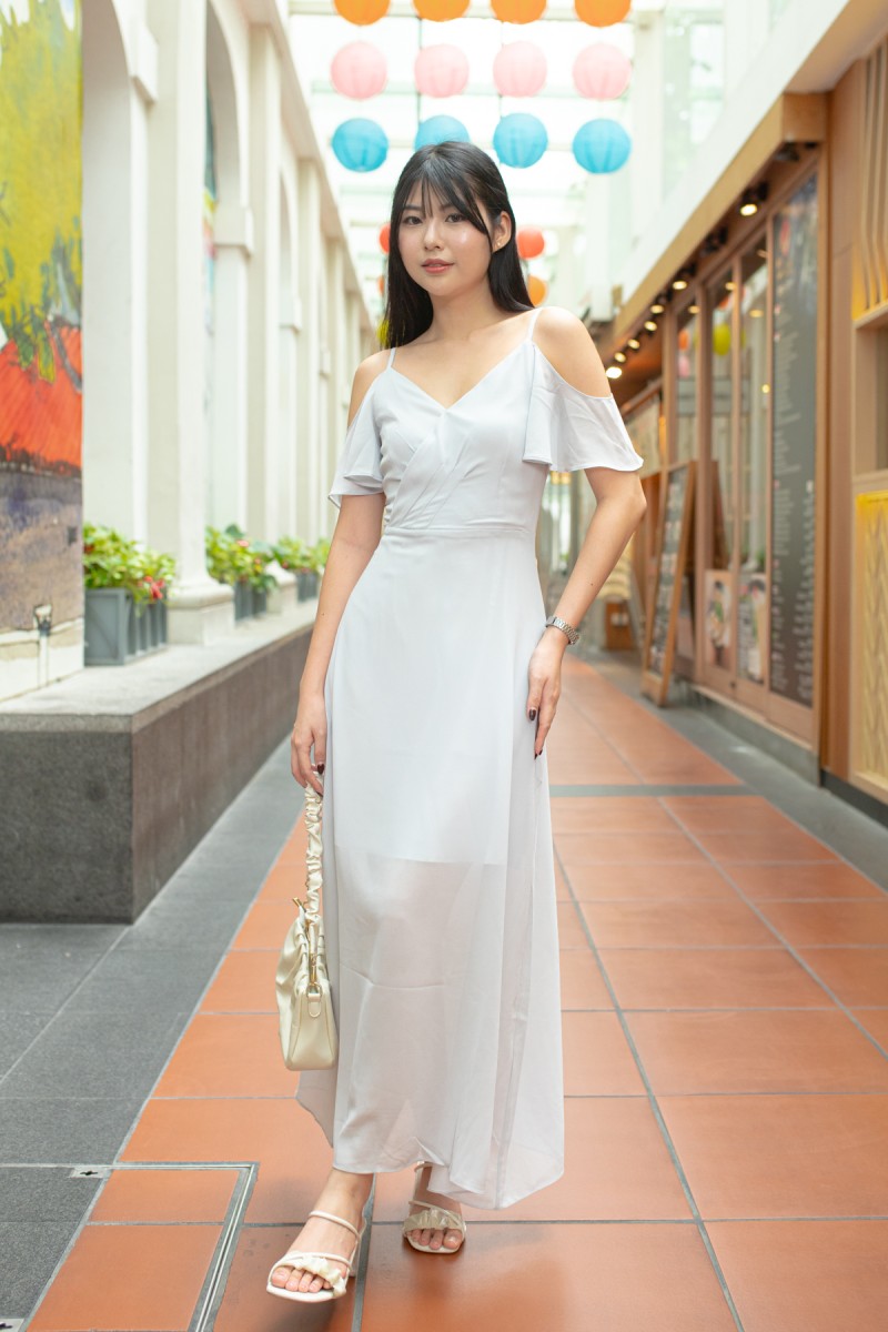 RESTOCK8: Antares Maxi Dress in Grey