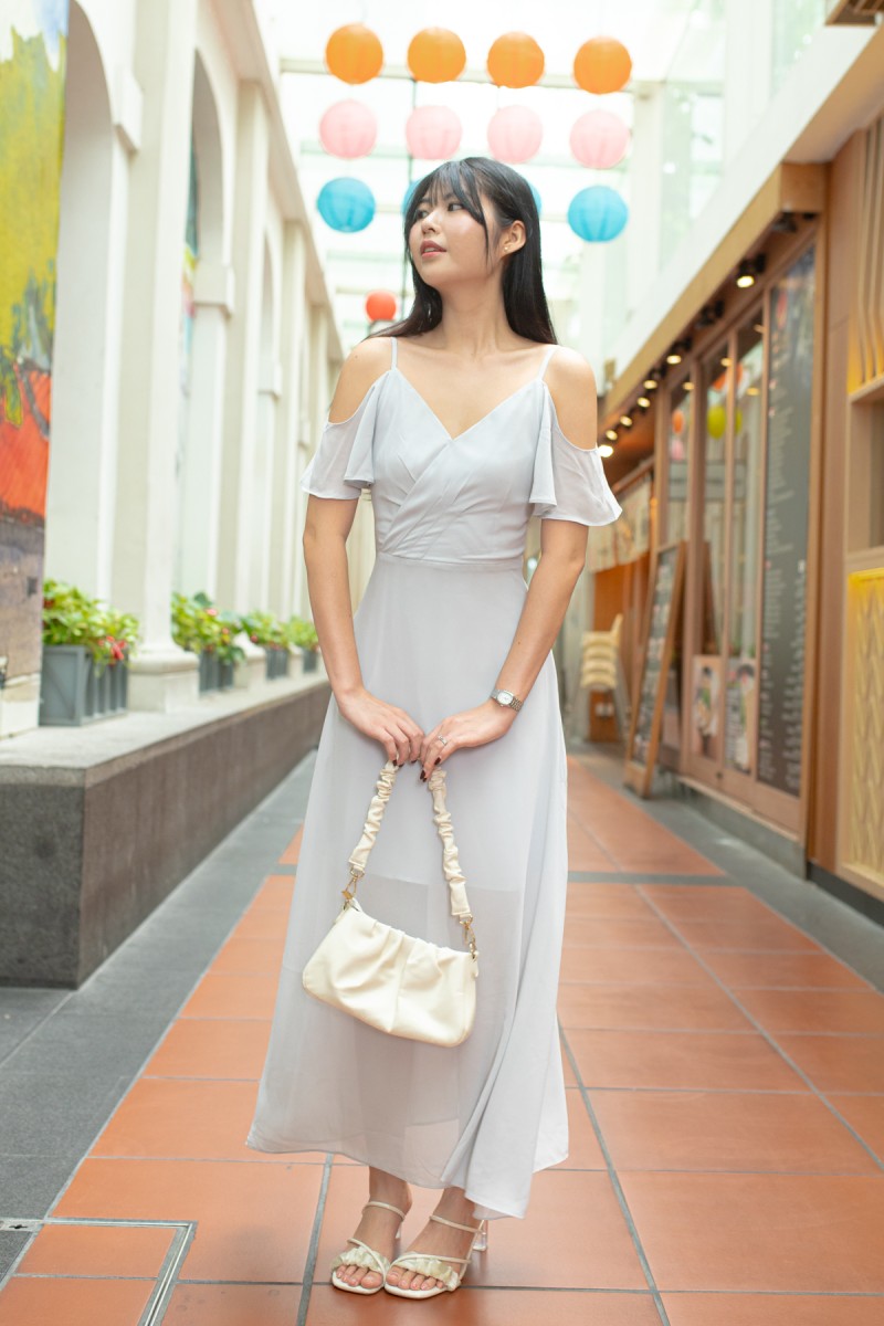 RESTOCK8: Antares Maxi Dress in Grey