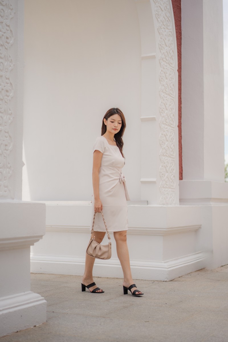 Dareia Work Dress in Ivory