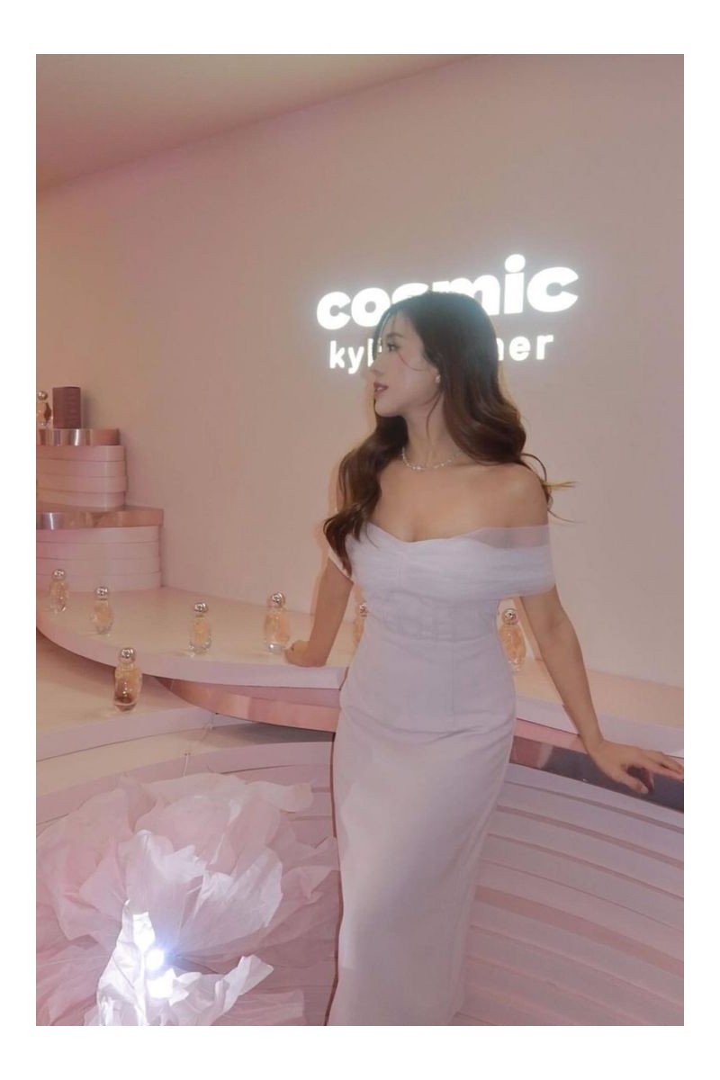 BACKORDERS: Jeomi Tulle Tube Dress in White