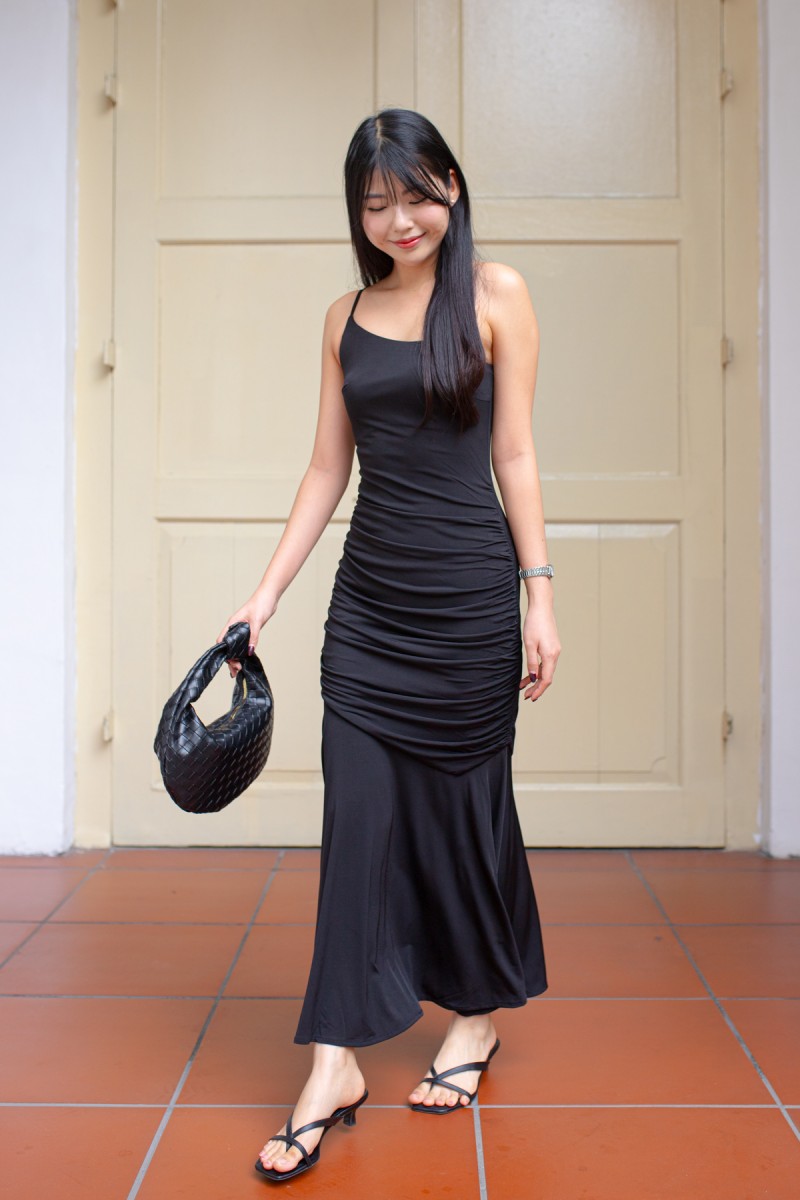 Azelia Toga Dress in Black