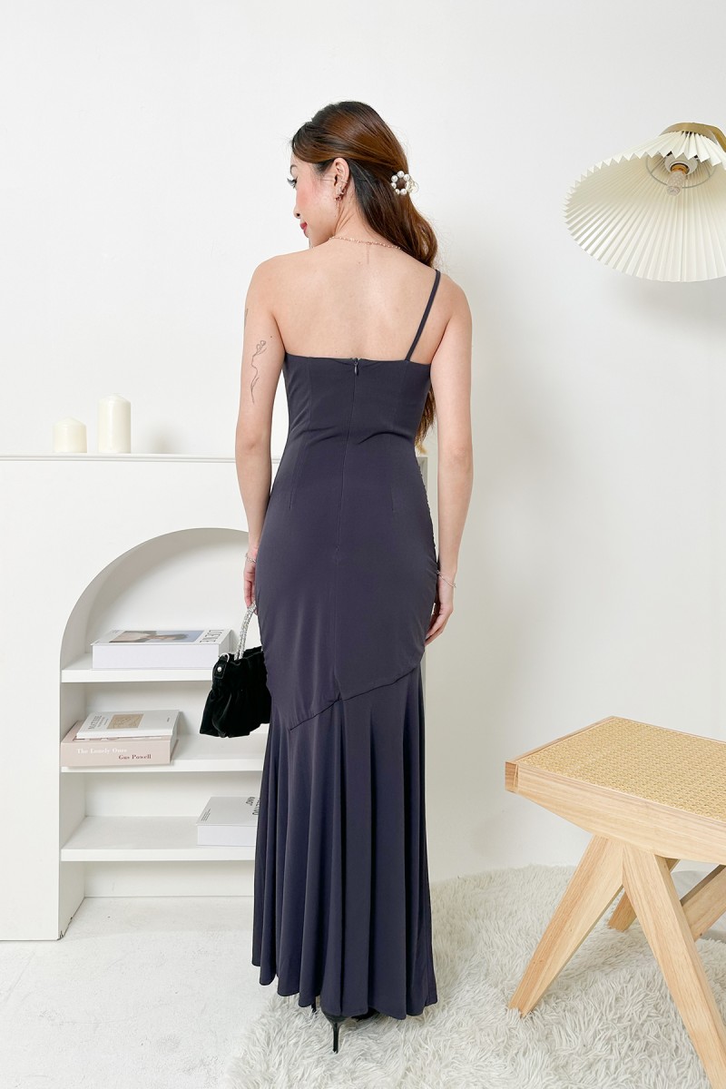 Azelia Toga Dress in Navy